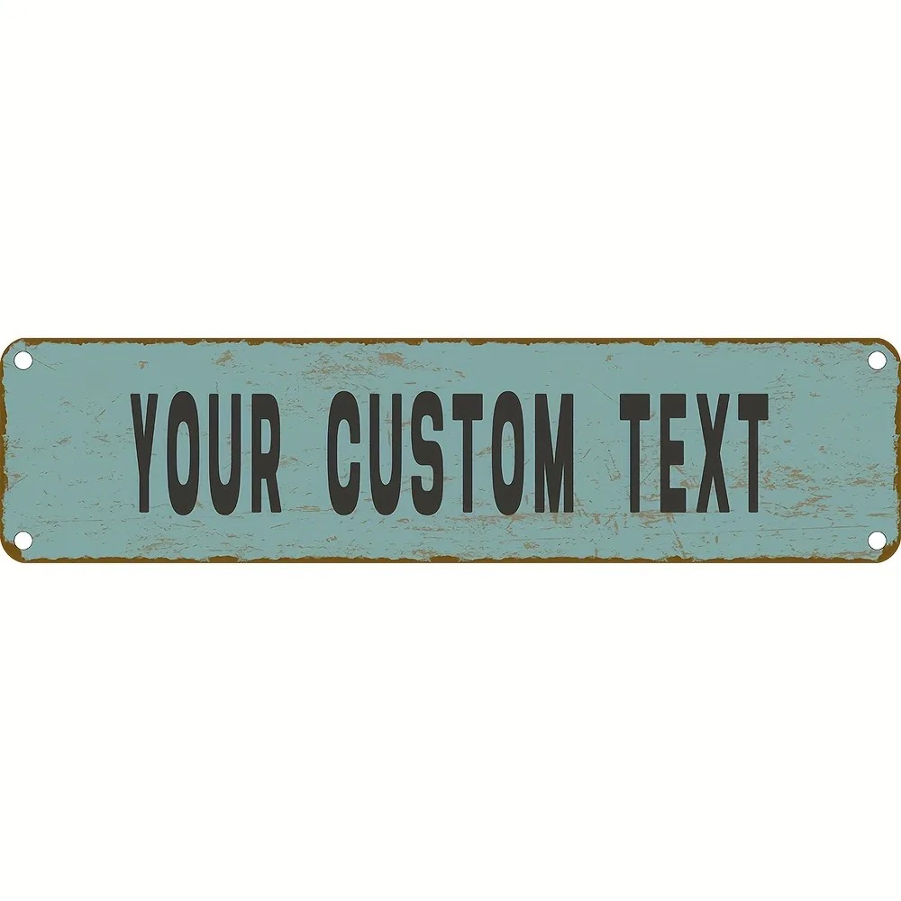 Lighting Metal Wall Decor - [2D Piatto] Insegna in Metallo Personalizzata