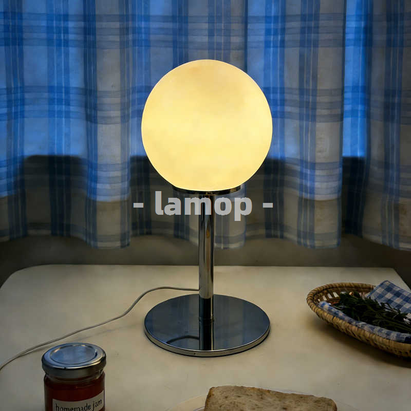 Decor Lighting Lamps - Lampada da Tavolo a Globo Cromato